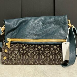 Hammitt Blue and Brown Crossbody Bag